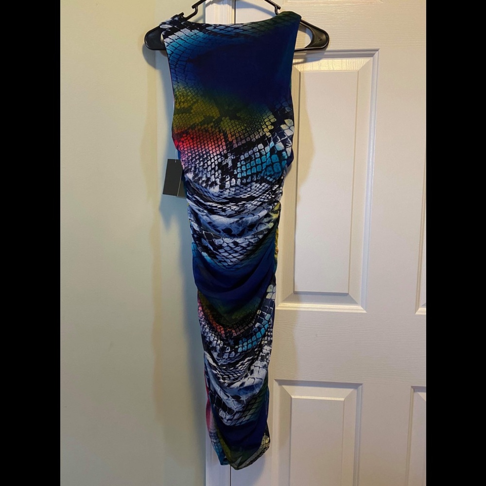 Boston Proper Snakeskin Mesh Multiple Color Dress - Picture 5 of 6